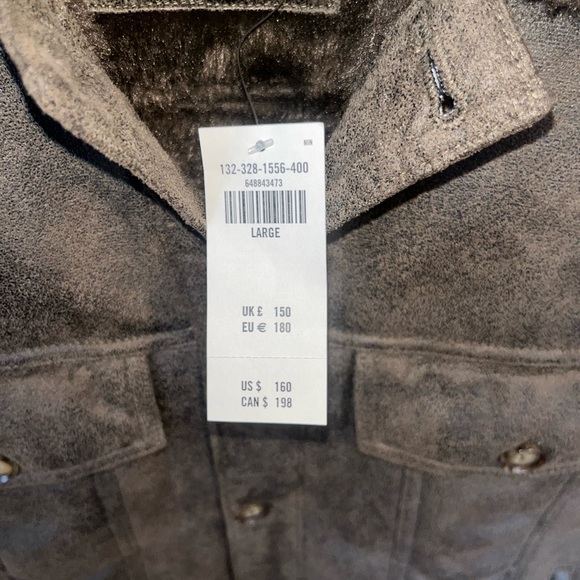 Abercrombie and Fitch vegan suede jacket size Large - Picture 4 of 10